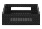 Fraser Faux Leather Tray Small Black