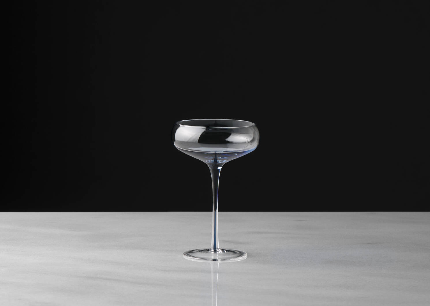Coupe à champagne Maris transparente/bl