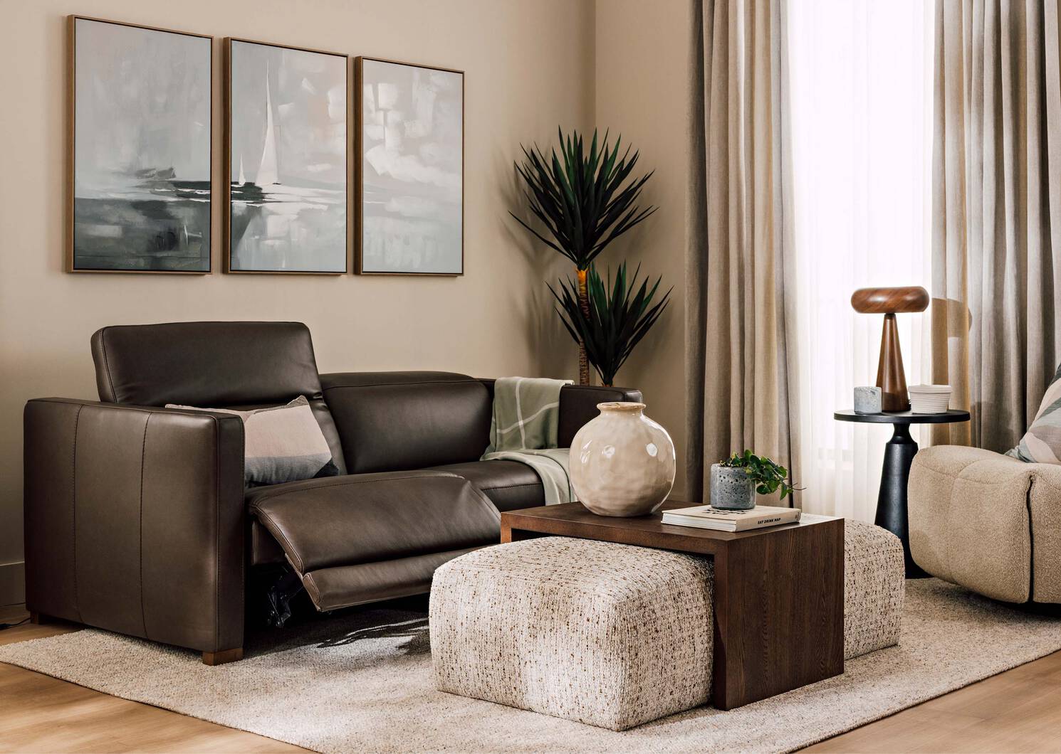 Jaxon Reclining Sofa -Zen Stout