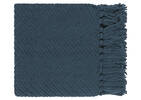 Jeté en chenille Elan marine