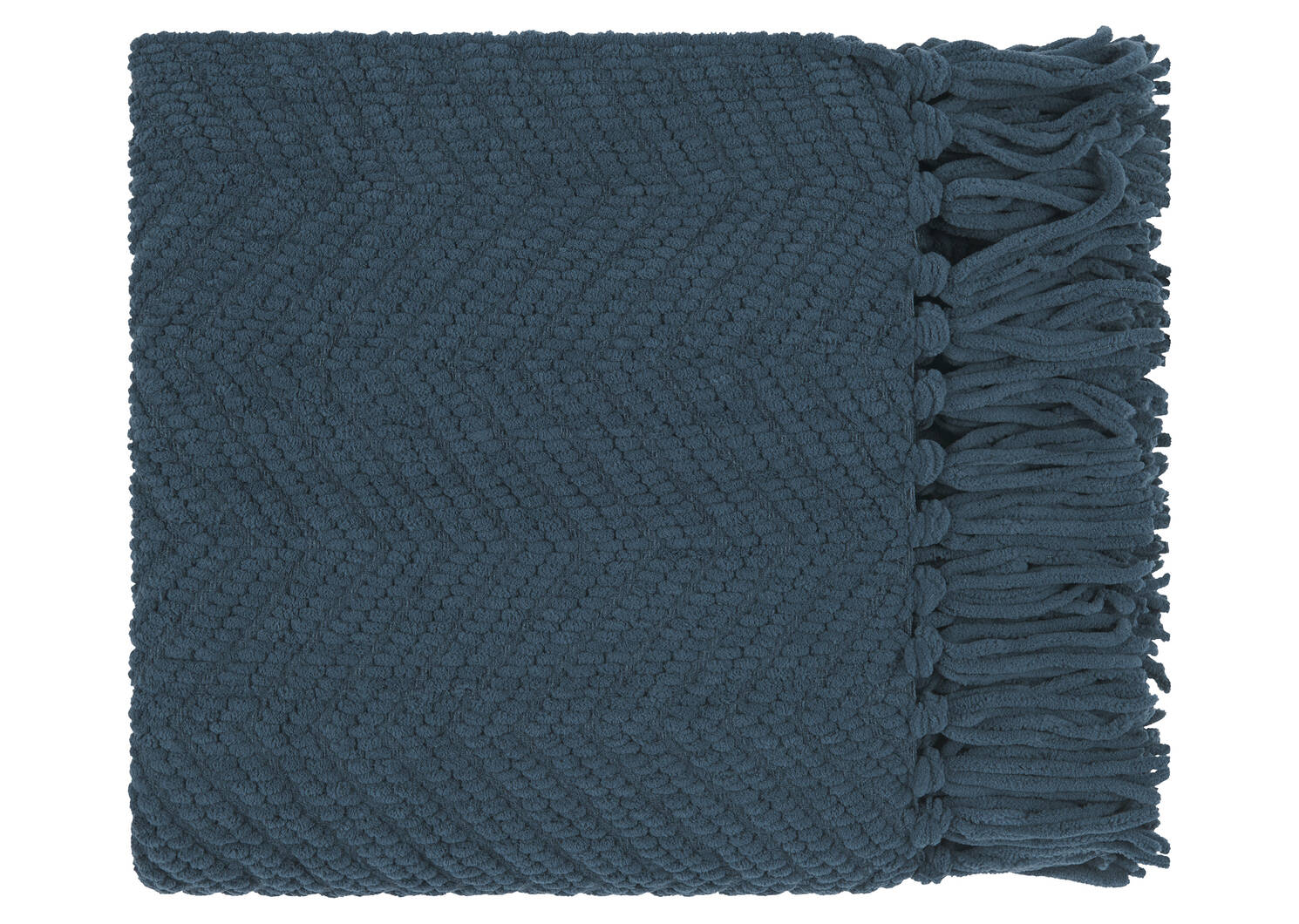 Jeté en chenille Elan marine