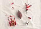 Orn. boule en verre Red Truck
