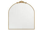 Miroir de chemin&eacute;e Faye laiton antique