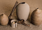 Foley Candle Holder Brown