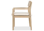 Chaise Cabrie avec coussin -naturelle