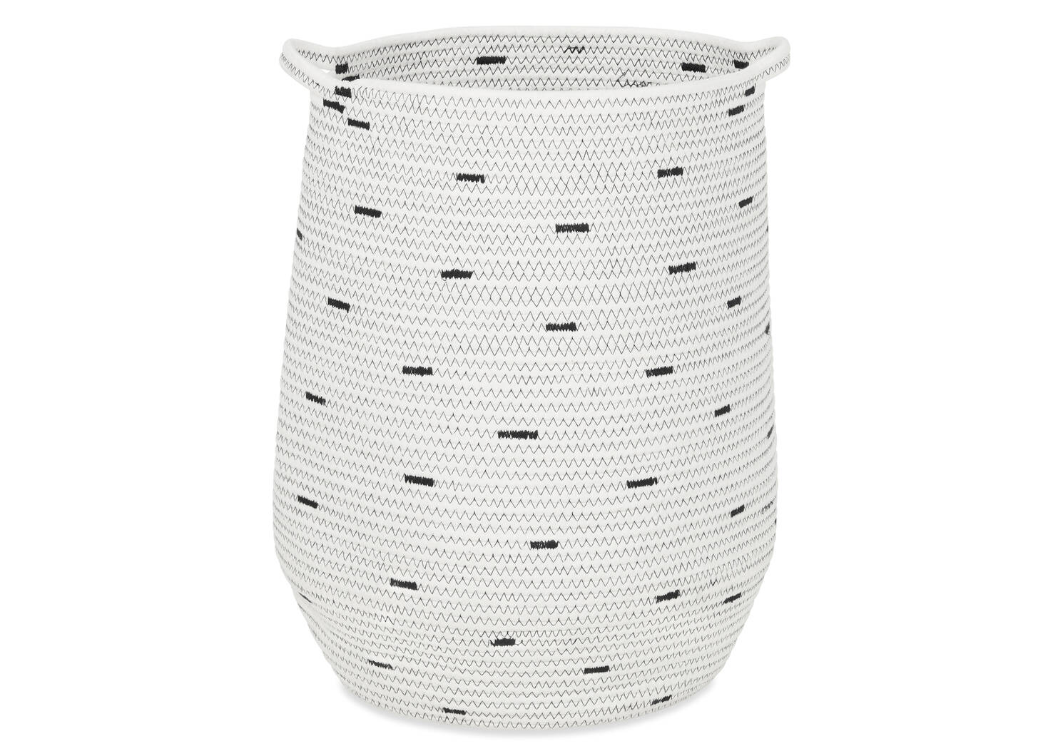 Grand panier Bryer ivoire/gris