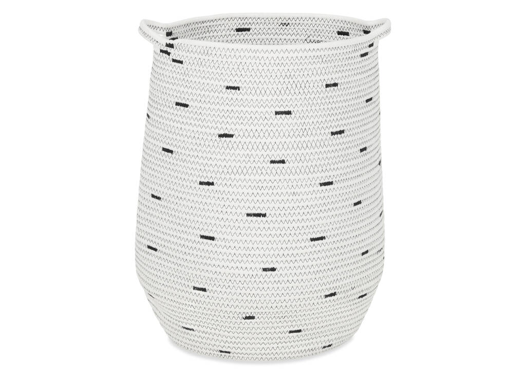 Grand panier Bryer ivoire/gris