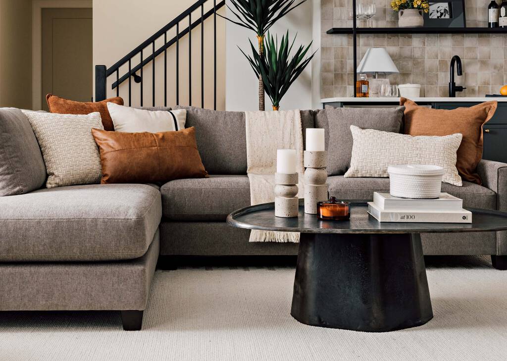 Coussin en coton Monaro 20x20 iv/noir