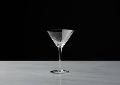 Verre à martini Santé! transparent