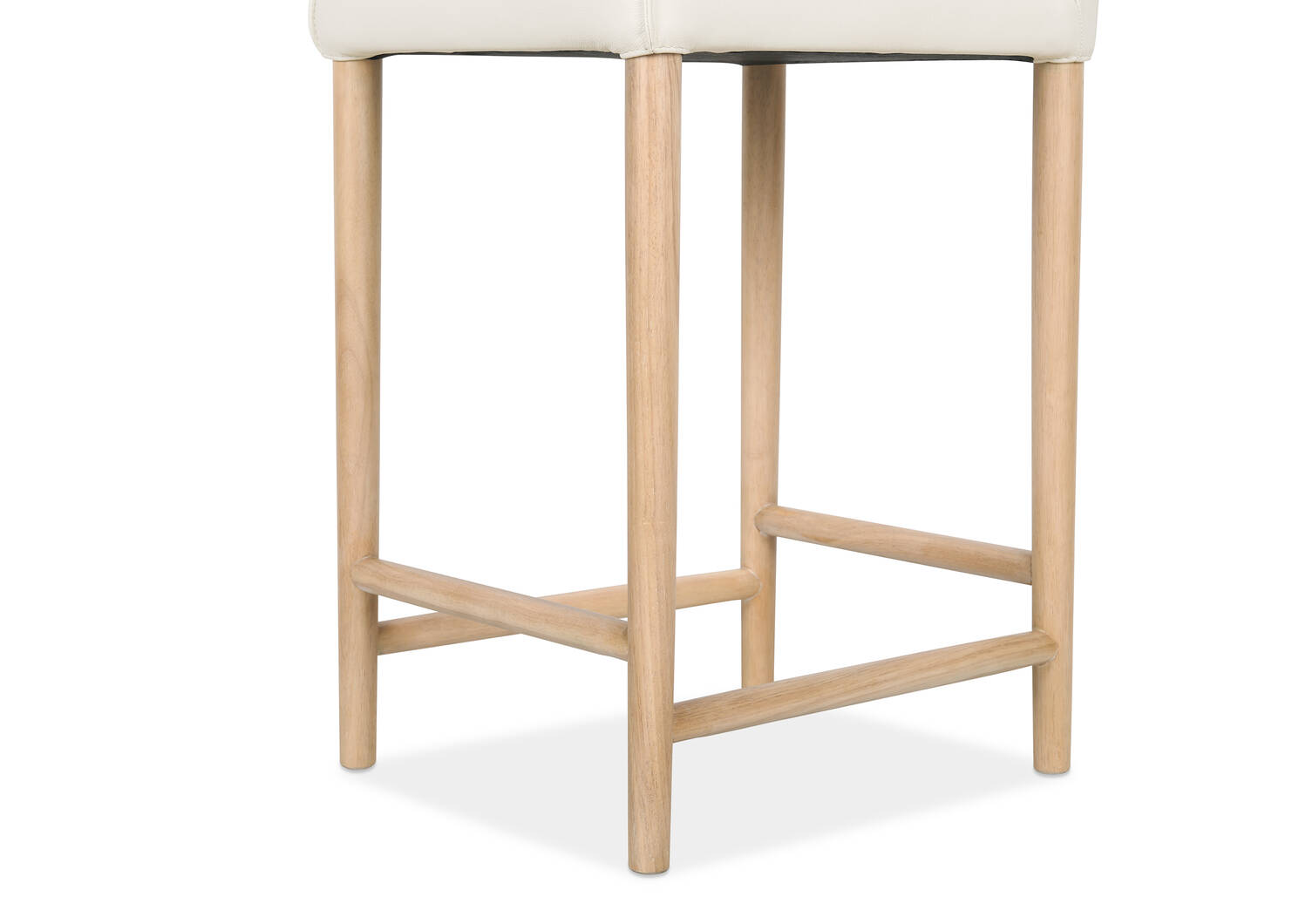 Marciona Lthr Counter Stool -Forega Wht