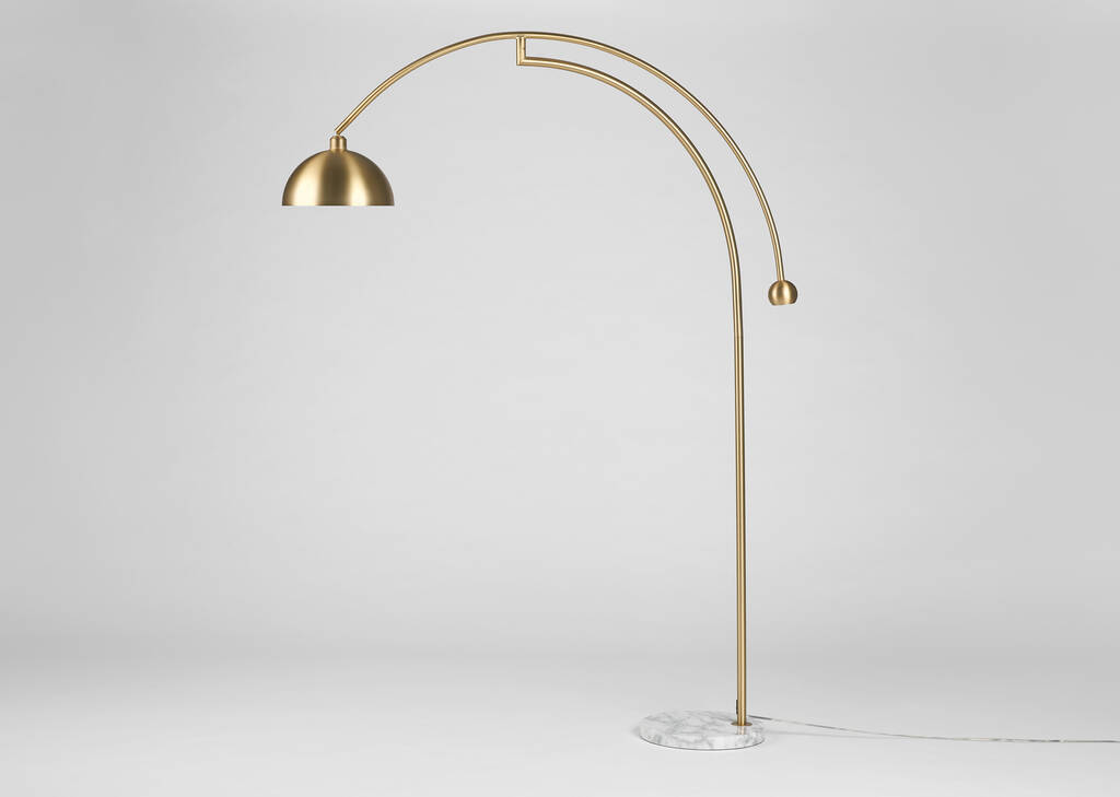 Muse Arc Floor Lamp Brass