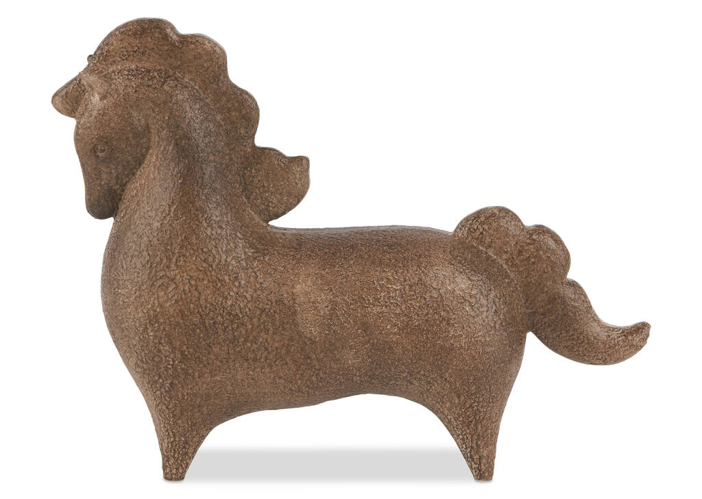 Pinto Horse Decor Brown