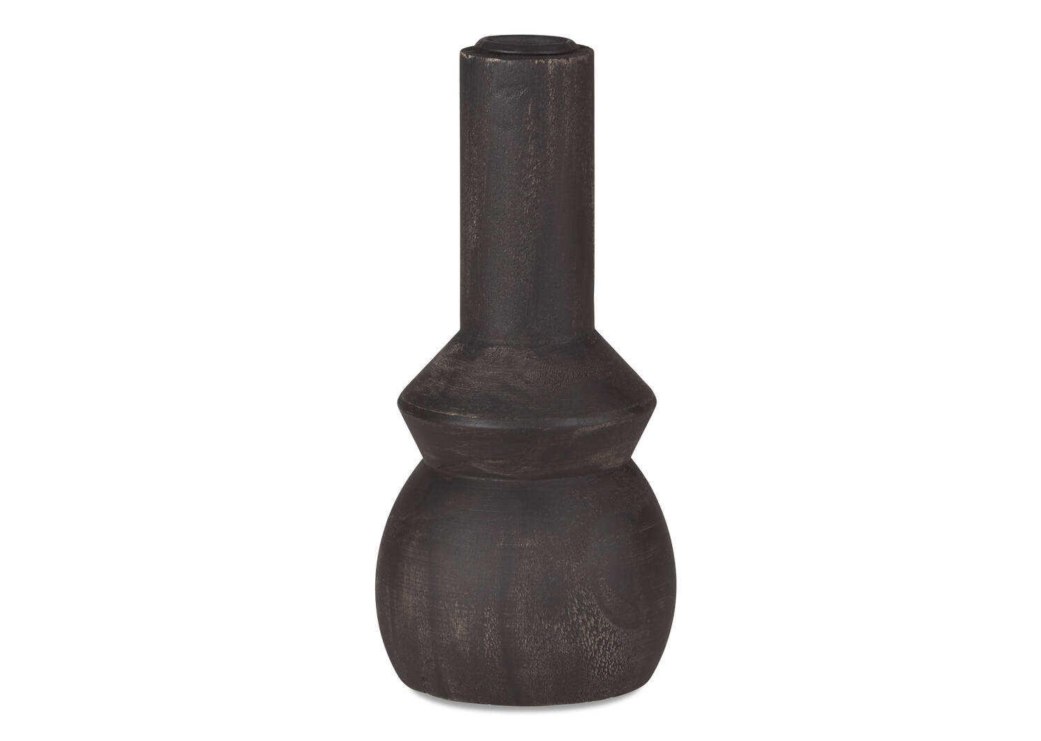 Ezio Candle Holder Narrow Black