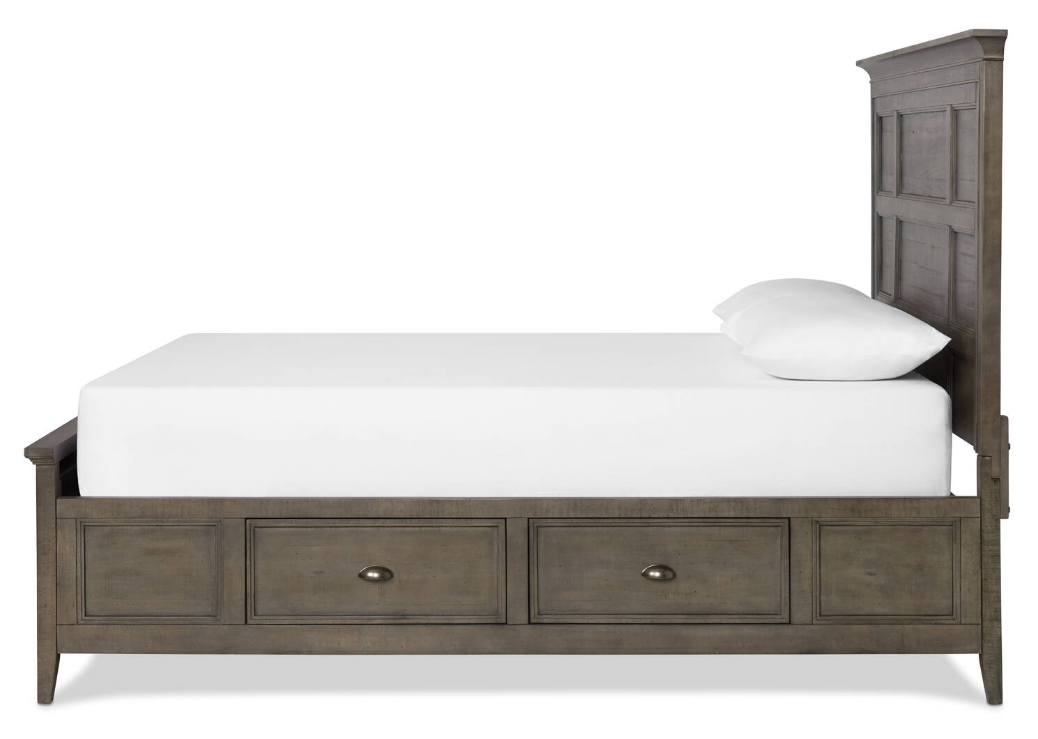 Parker Storage Bed -Heron Grey, KING