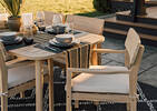 Chaise Cabrie avec coussin -naturelle