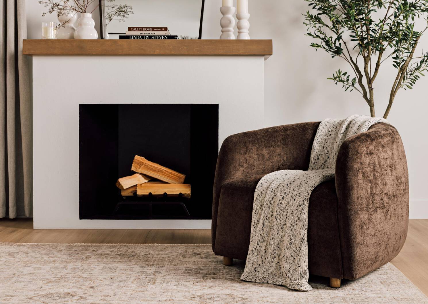 Statler Armchair -Judy Chocolate