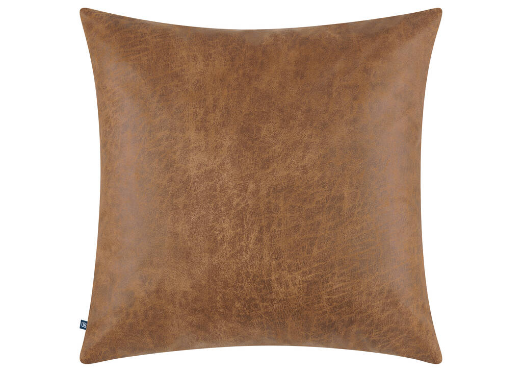 Jarvis Faux Leather Pillow 20x20 Cara