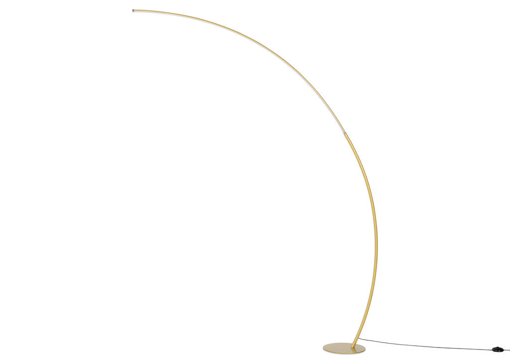 Lampe sur pied en arc DEL Stark laiton