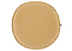 Coussin rond en coton Faria ambré