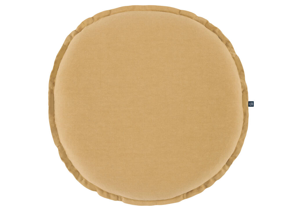 Faria Cotton Round Pillow Amber