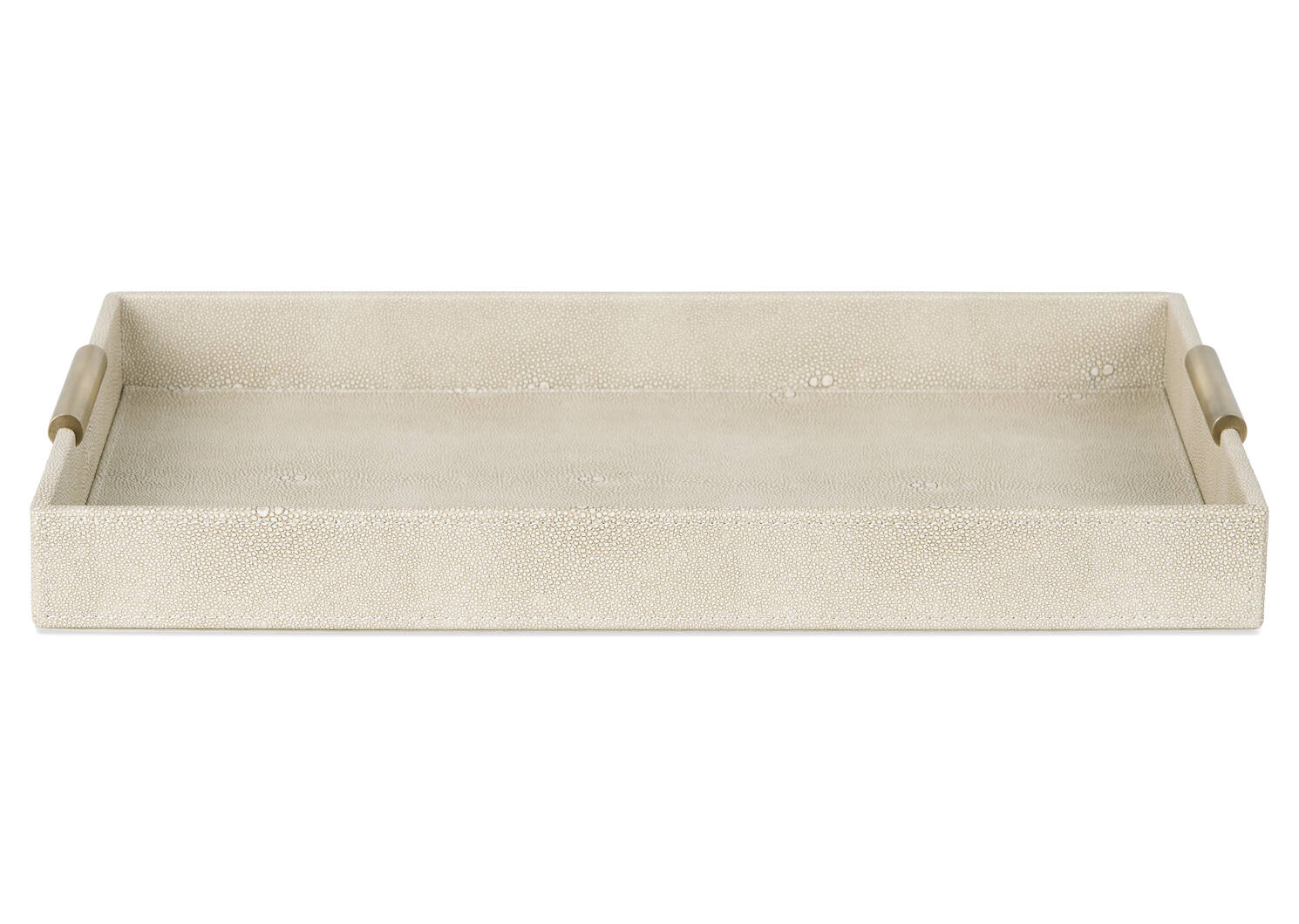 Grand plateau similicuir Burrell sable