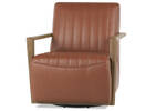 Fauteuil piv. en cuir Simone -Ari car.