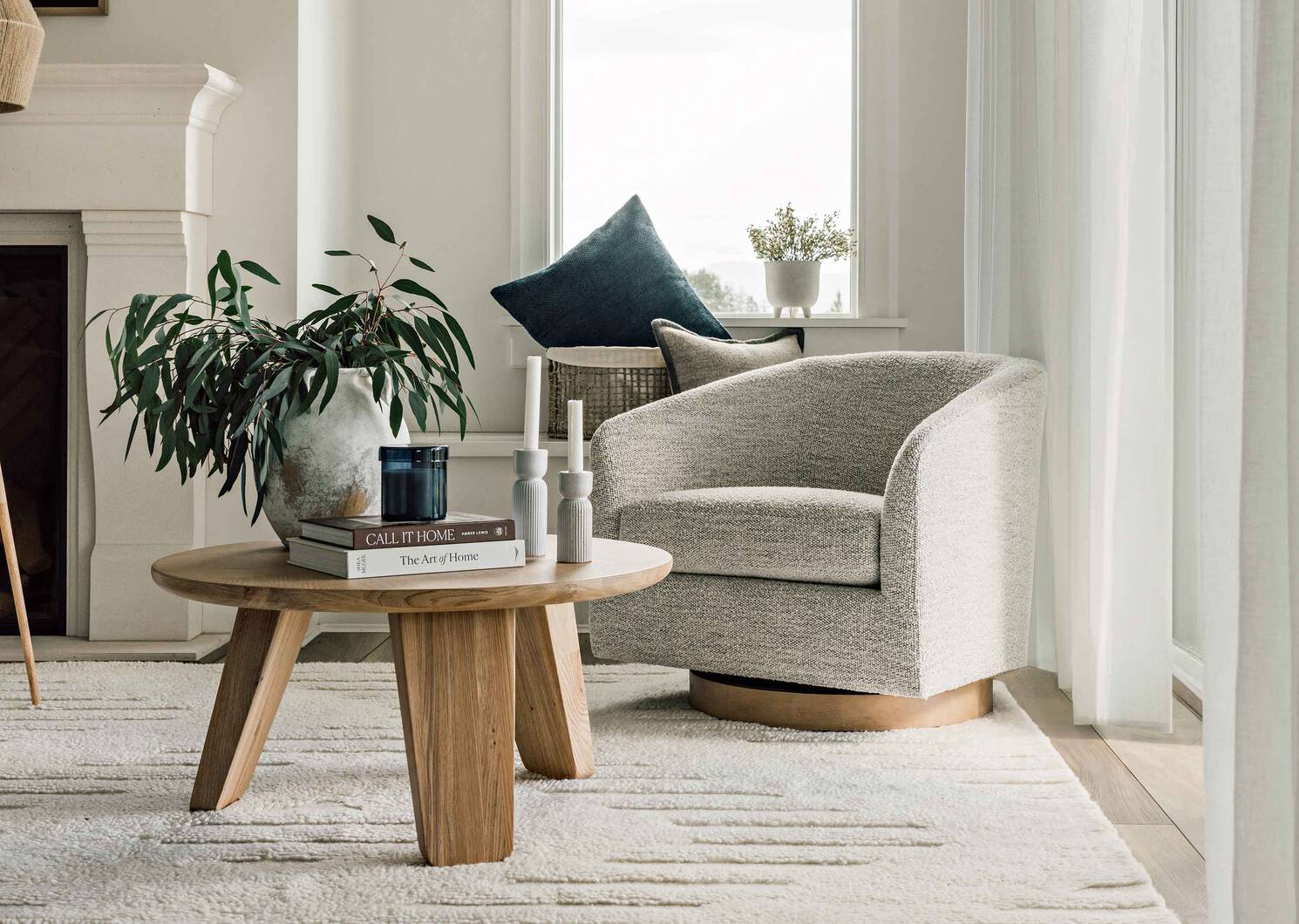 Tapis en laine Barrett 108x144 ivoire