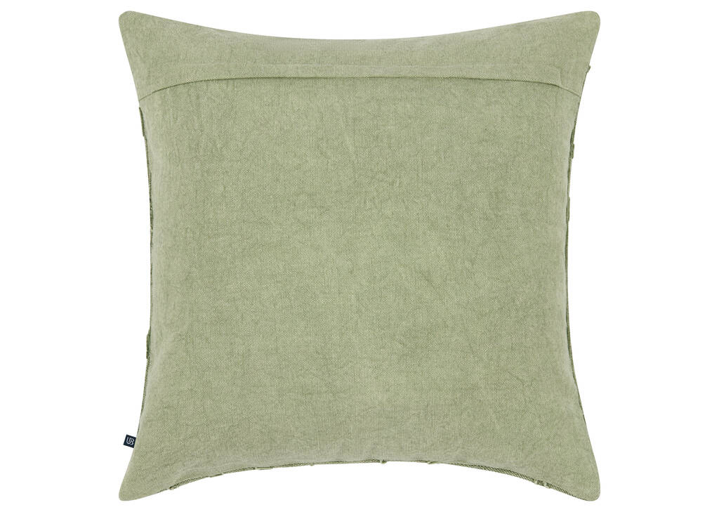 Coussin en coton Aleise 20x20 vert