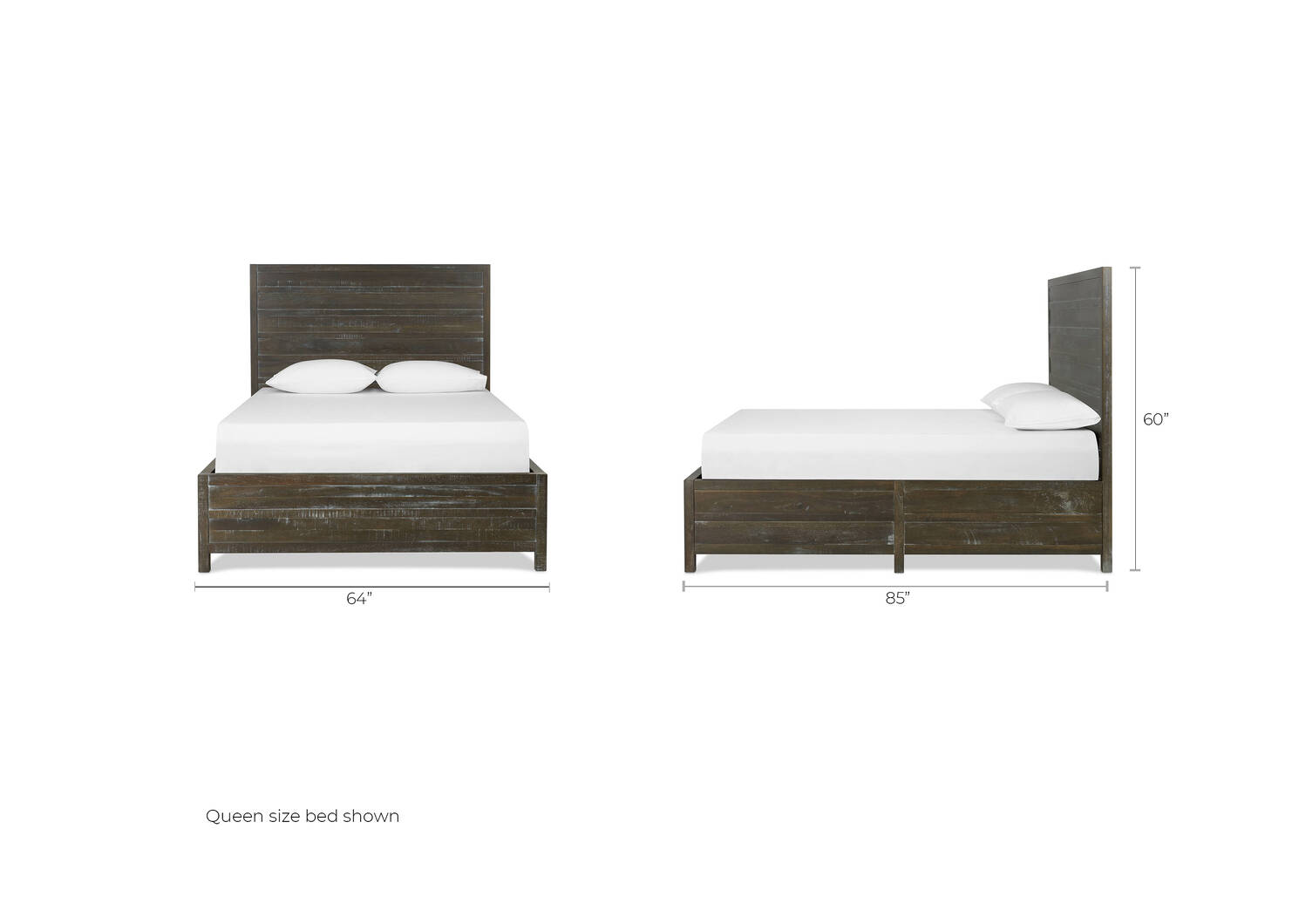 Wessex Bed -Harbour Gunmetal, QUEEN