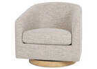 Fauteuil pivotant Caleb -Luly taupe