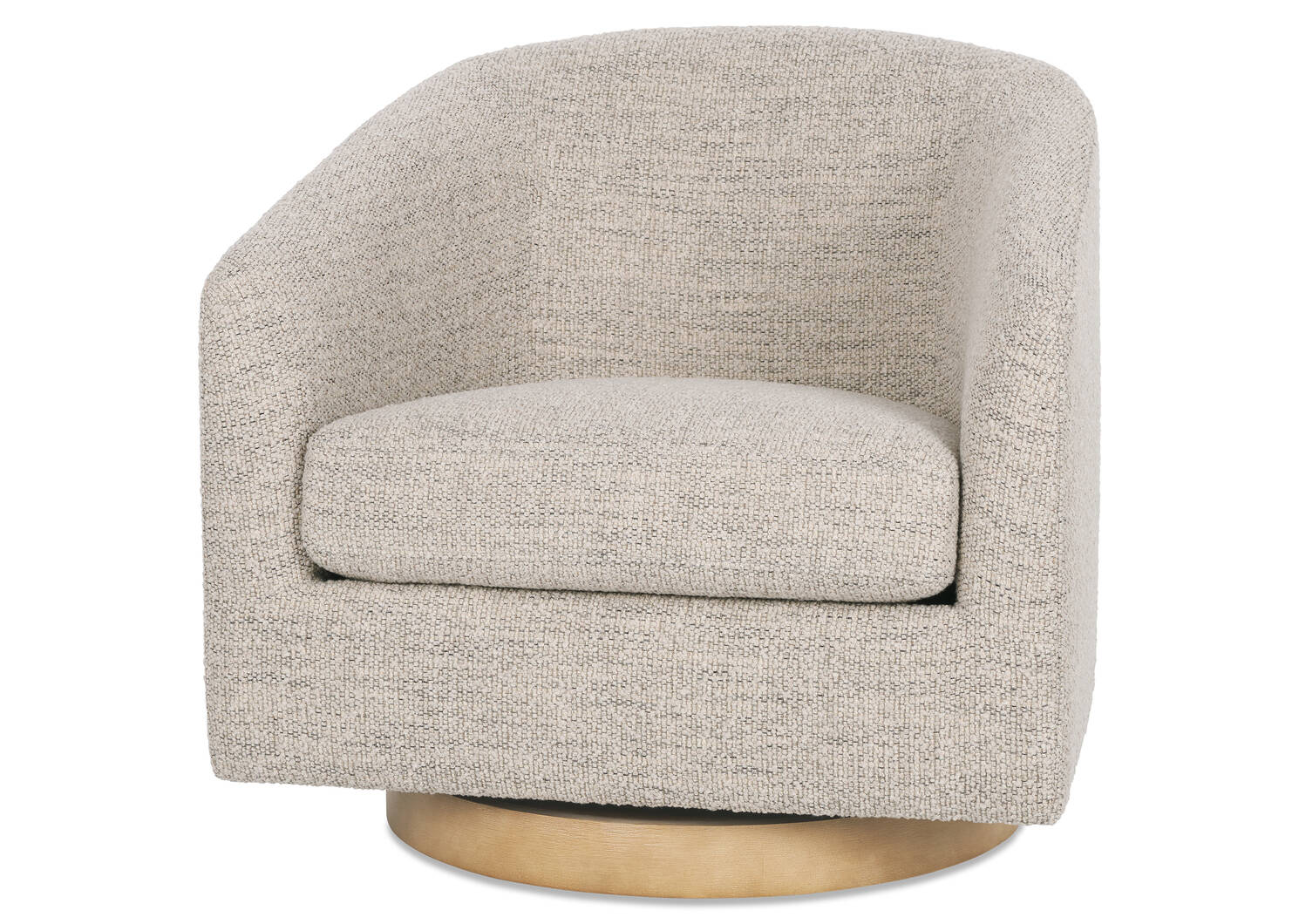 Fauteuil pivotant Caleb -Luly taupe