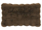 Zoey Faux Fur Pillow 14x24 Brown