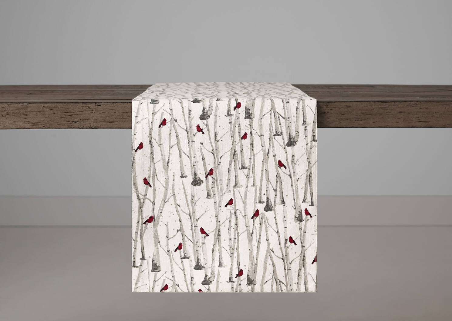 Cardinal Table Runner Stone/Red