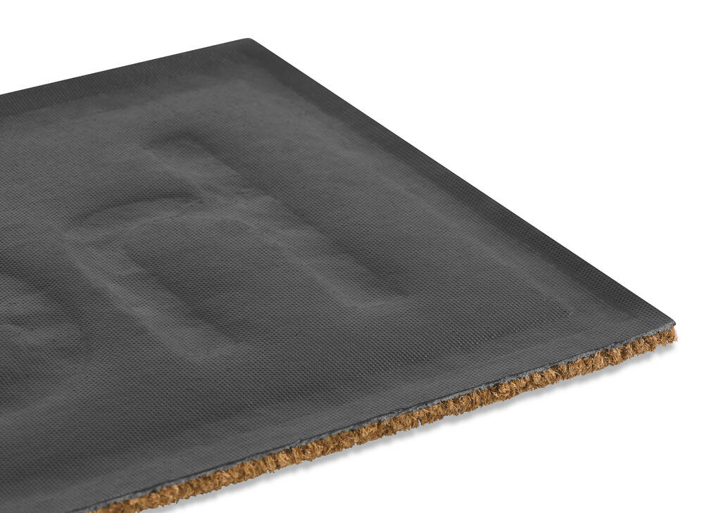Hello Embossed Doormat Natural