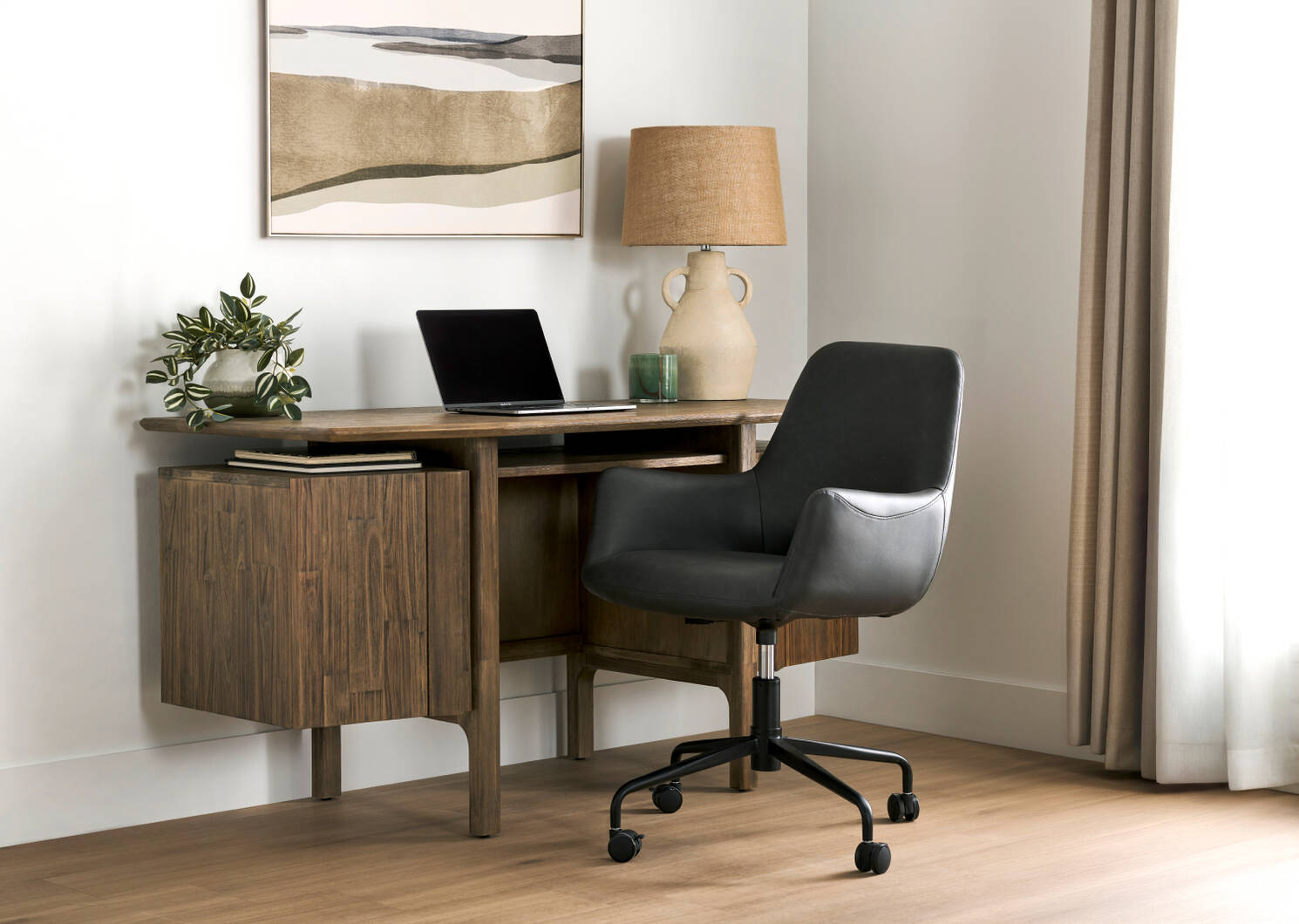 Fauteuil de bureau Brooks -Scott gris
