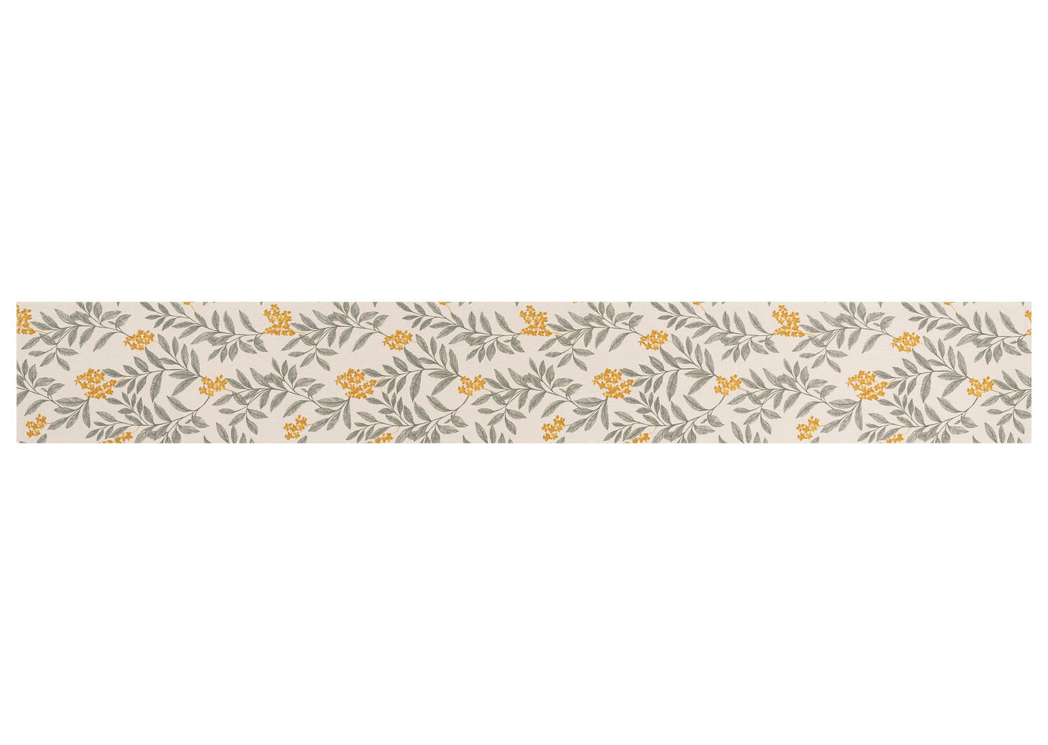 Chemin de table Morris naturel/sauge