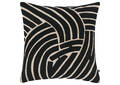Coussin en coton Avila 20x20 noir/nat.