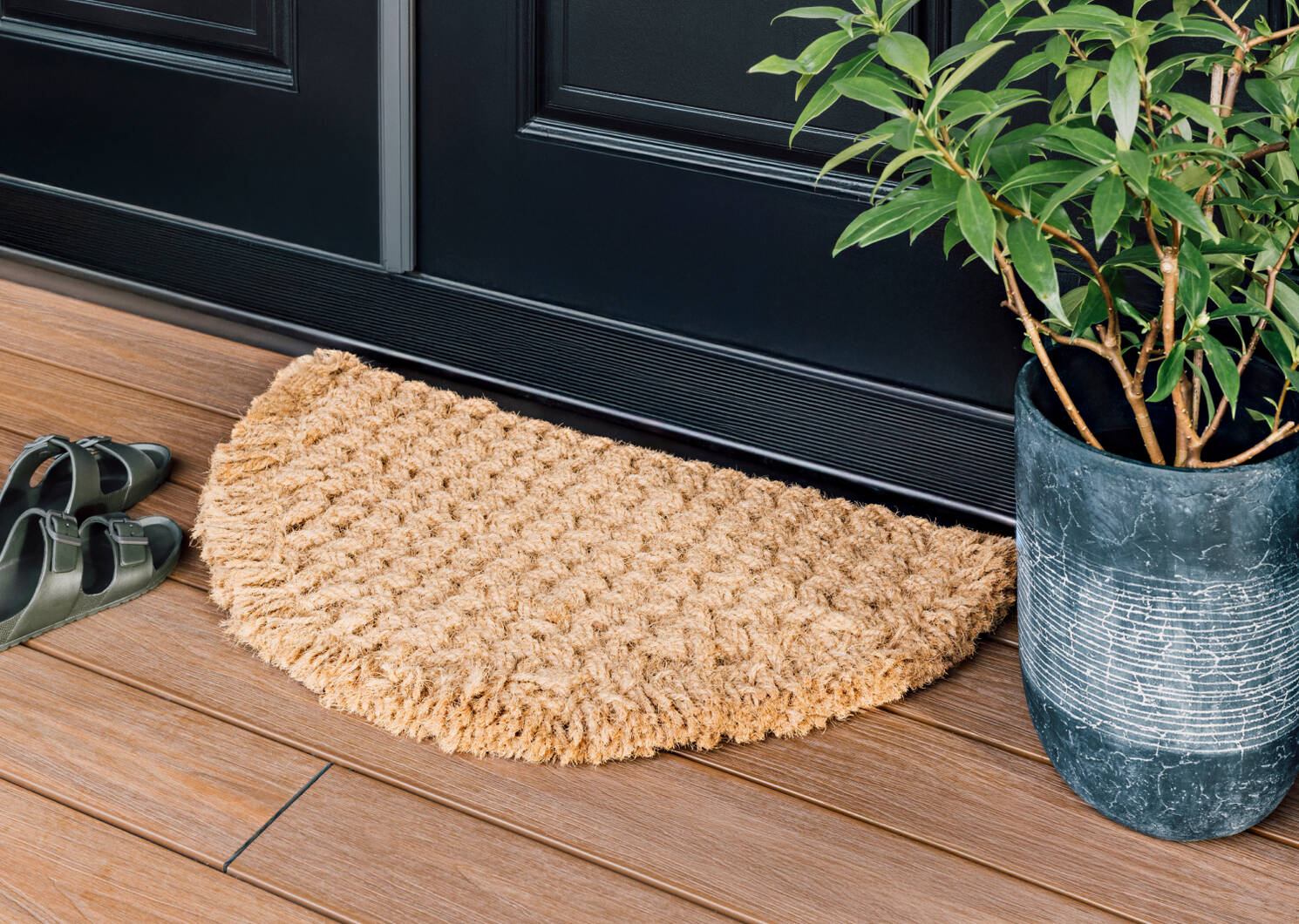 Half Moon Woven Doormat