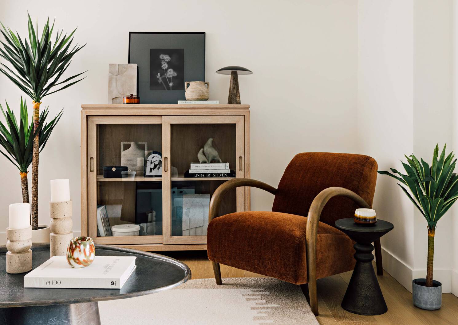 Lampe de table &agrave; DEL Pierce noire