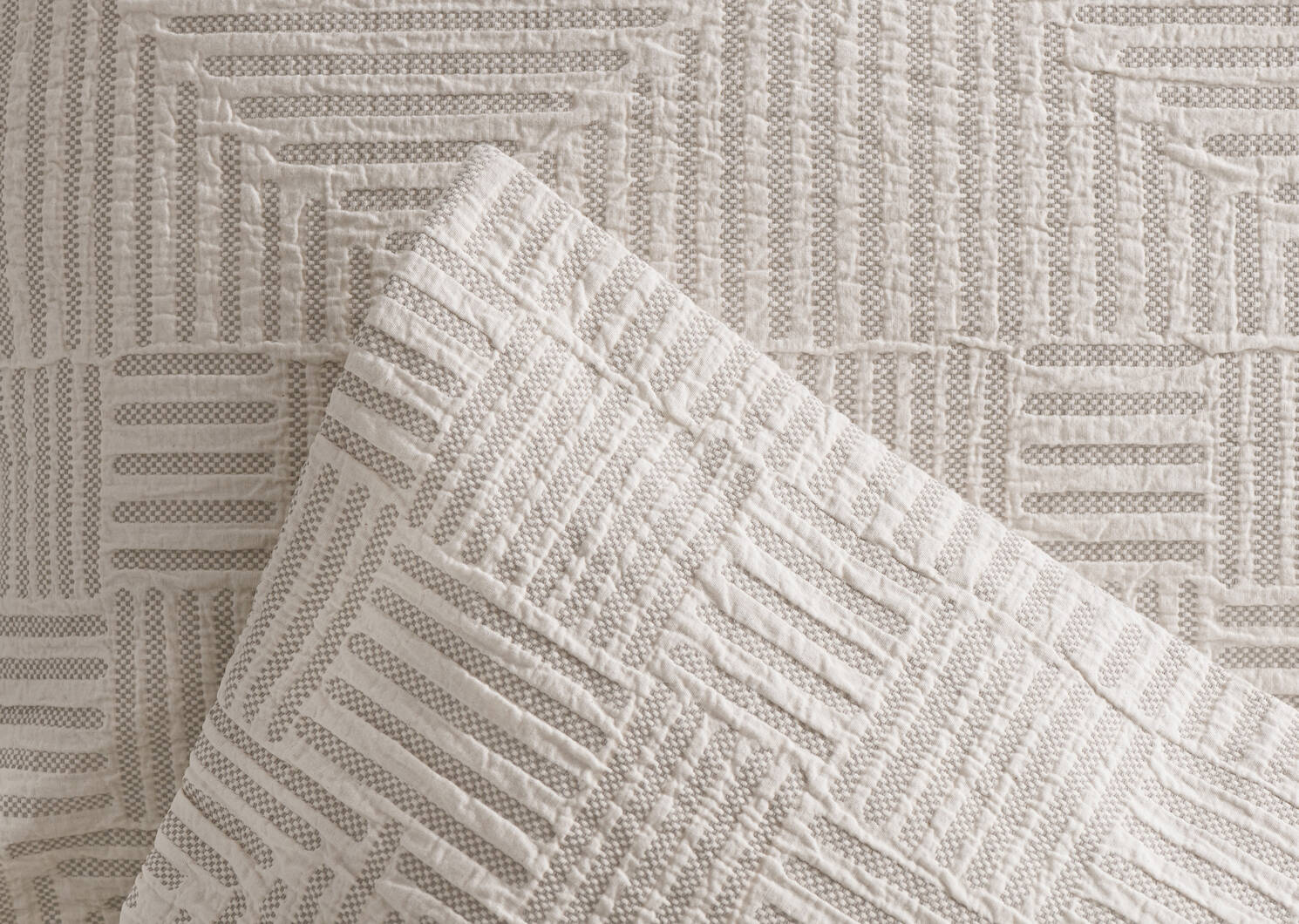 Odus Duvet Set King Lt. Grey/Ivory