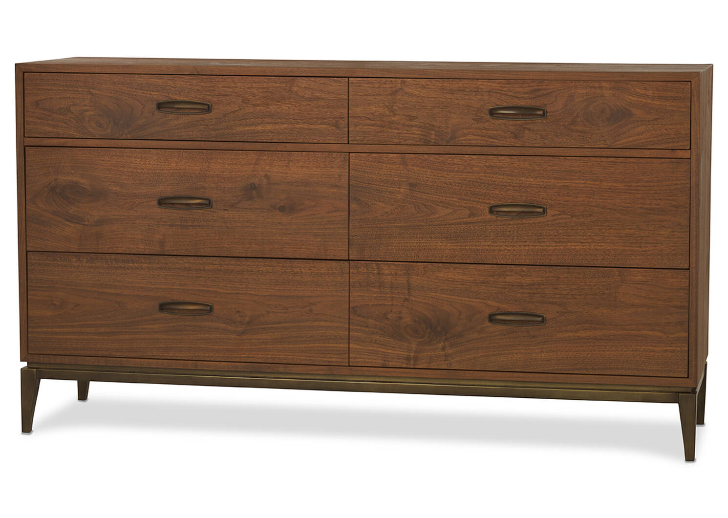Bureau 6 tiroirs Houston -Harris noyer