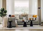 Avena Striped Pillow 20x20 Ivory/Cara