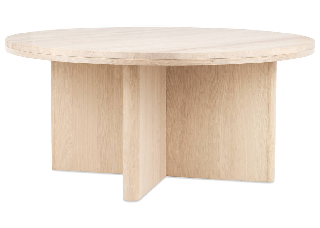 Table basse Bocelli -Lia blond/travertin
