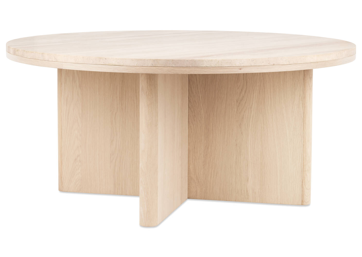 Table basse Bocelli -Lia blond/travertin