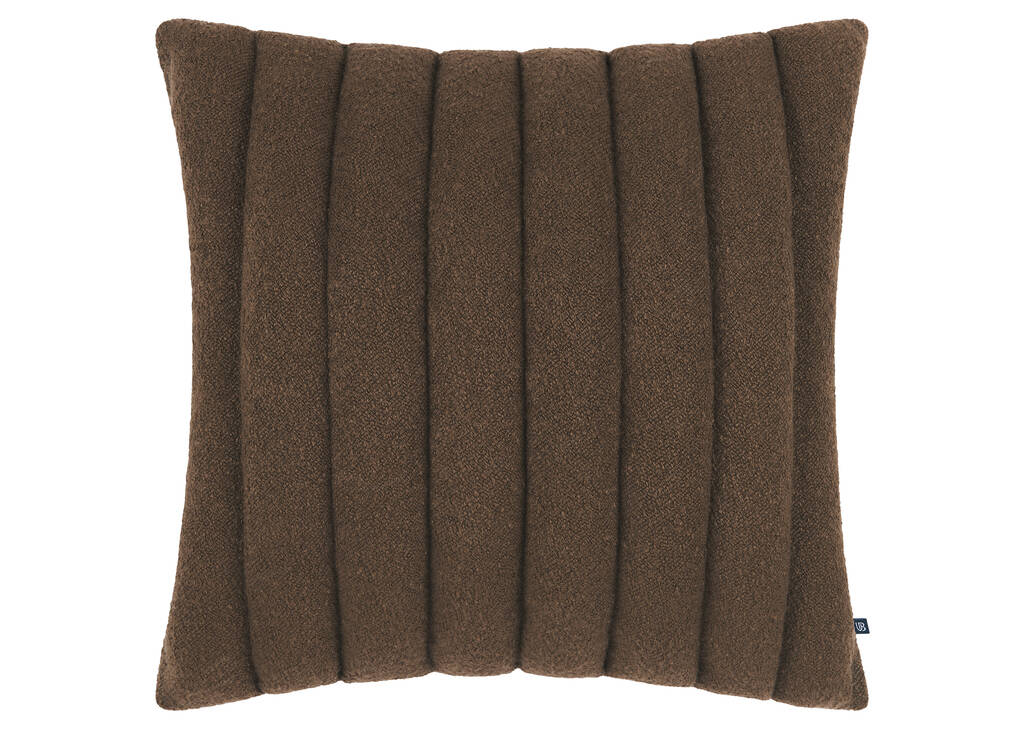 Coussin avec appliqué Cayson 20x20 brun