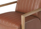 Fauteuil piv. en cuir Simone -Ari car.