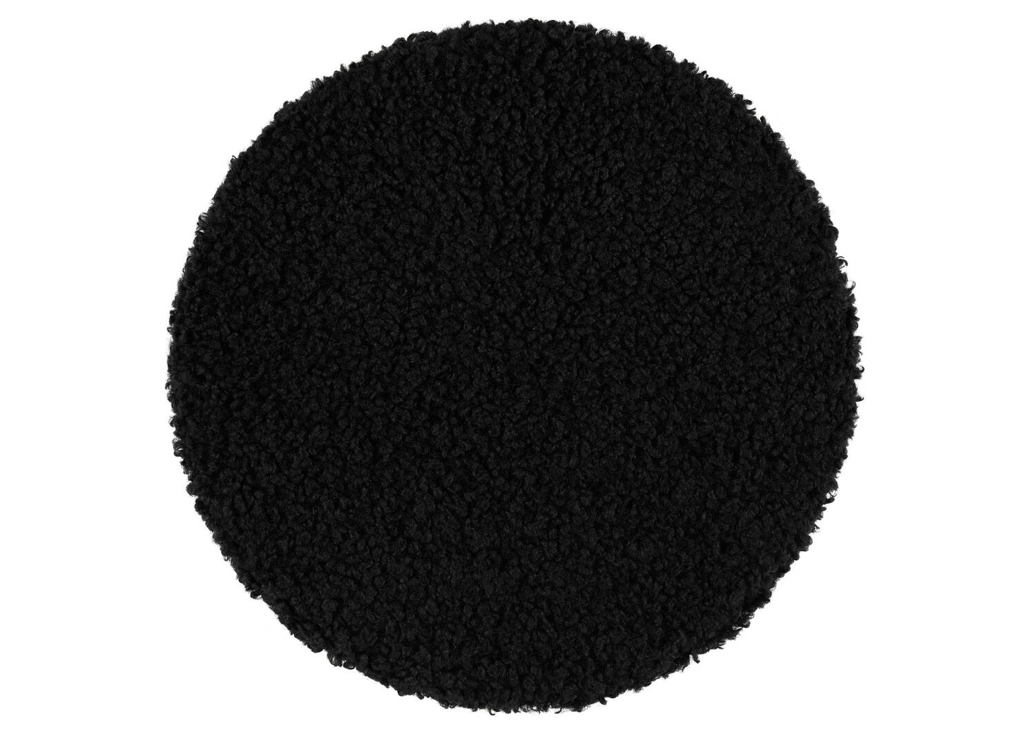 Coussin de siège sherpa Circle noir