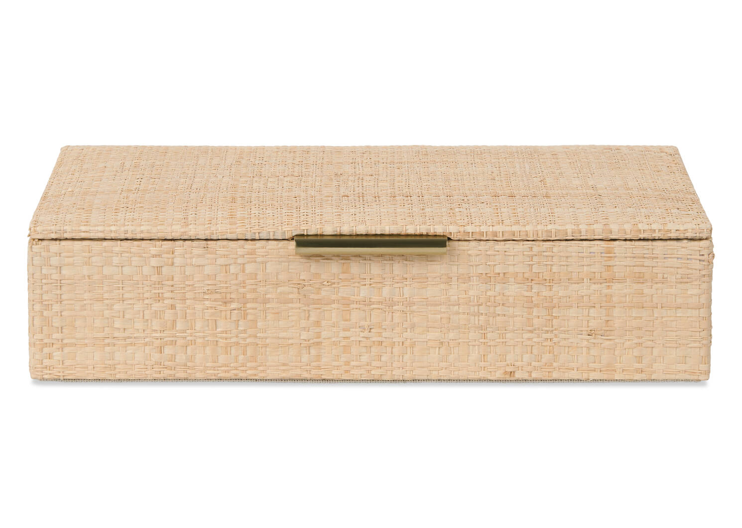 Rollins Raffia Storage Box Small Natural