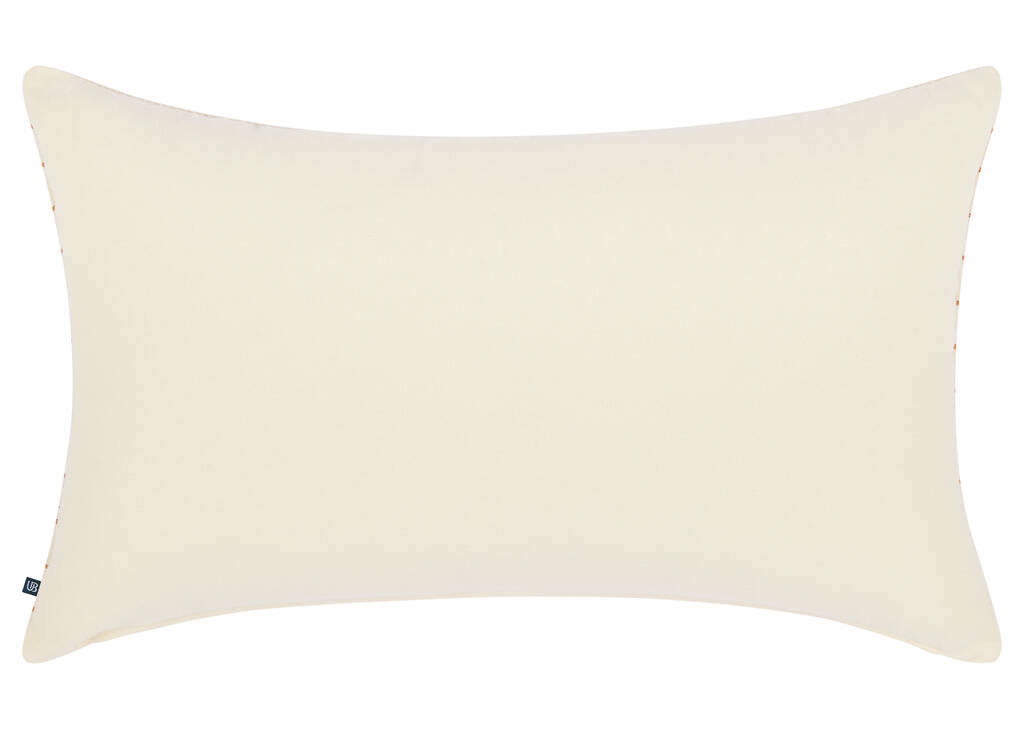 Coussin en coton Zeb 14x24 ivoire/brun