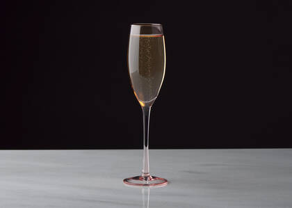 Flûte à champagne Georgette rose